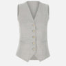 Gilet in lana e lino K85GILK03 TES0K02913 ELEVENTY 