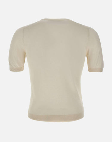 Maglia in seta a maniche corte 43112 23503005 GRAN SASSO 