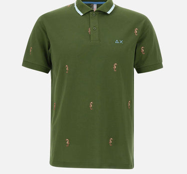 "Full embroidery polo" A35128 37 SUN68 
