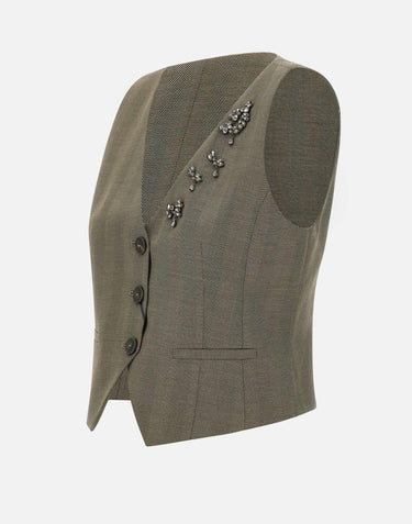 Gilet con cristalli "Cantico" 2523156031200 002 MARELLA 