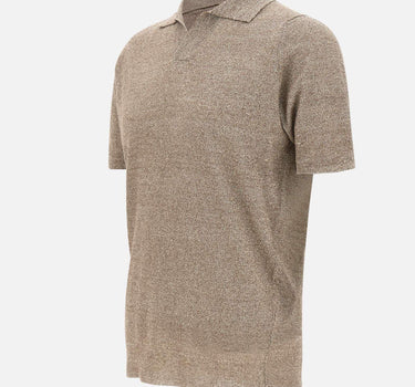 Polo in misto lino PL1MCSK LC14R921 FILIPPO DE LAURENTIIS 