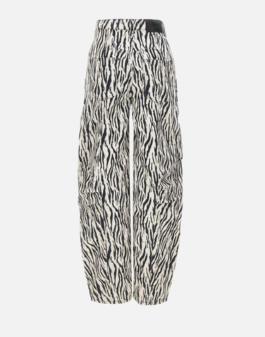 "Printed twill cargo pants" 114339 858 ROTATE BIRGER CHRISTENSEN 