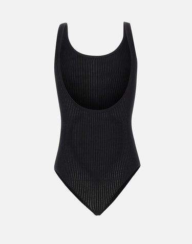 Body in maglia con logo stampato BK81Q61E2 110 ELISABETTA FRANCHI 