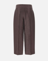 Pantaloni in misto lino laminati 50560270 207 BOSS 