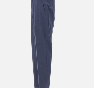Pantaloni dal fit affusolato in lana vergine 50561986 466 BOSS 