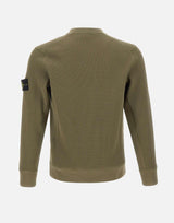 Felpa in cotone biologico a nido d'ape 6100056S0044 V005G STONE ISLAND 