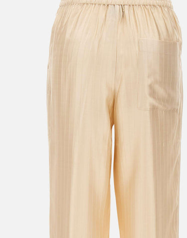 Pantaloni "Kadala" KADALA ECRU LOULOU DE SAISON 