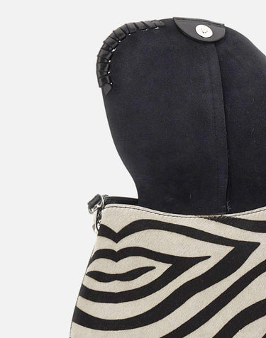 Borsa a spalla "Helena Round" BS12576 CAVINTZEBRABIANCONERO GIANNI CHIARINI 