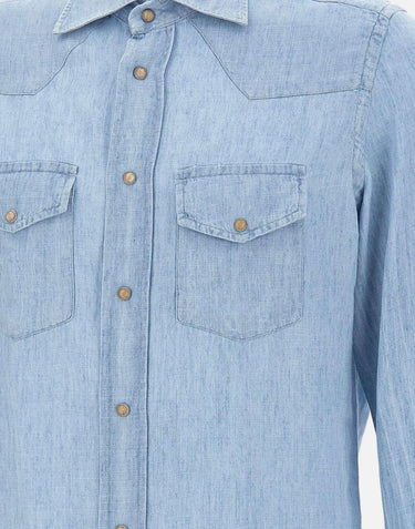 Camicia in misto lyocell M75CAMK02 TES0M14608 ELEVENTY 