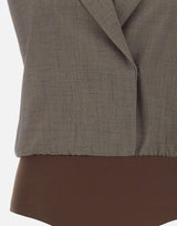 Gilet body in tessuto mélange CA6127T577A P9578 LIU-JO 
