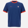 T-shirt in cotone elasticizzato con bandiera 50562134 419 BOSS 