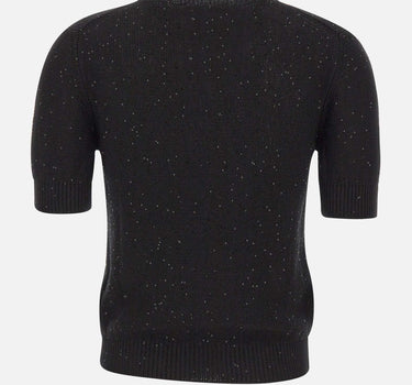 Maglia a maniche corte con paillettes 13231 32430099 GRAN SASSO 