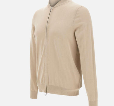 Cardigan in cotone full zip DK17012 SABBIA DIKTAT 