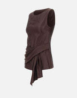 Top drappeggiato "Fonda" FONDA DKBROWN LOULOU DE SAISON 