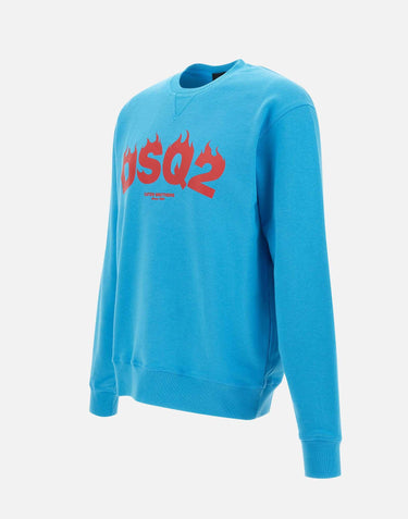 Felpa "Cool fit crewneck" in cotone S71GU0717 S25551511 DSQUARED2 