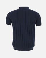 Polo in cotone a coste larghe DK17027 BLUNOTTE DIKTAT 