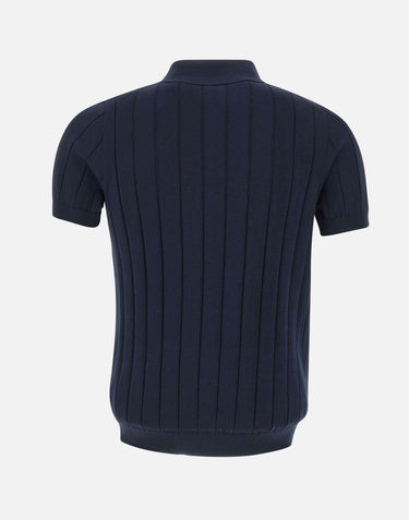 Polo in cotone a coste larghe DK17027 BLUNOTTE DIKTAT 