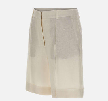 Shorts in misto lino con lurex M80BERI05 TES0M06800 ELEVENTY 