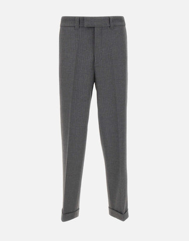 Pantaloni lana e viscosa B0823090 R881 PAOLO PECORA 