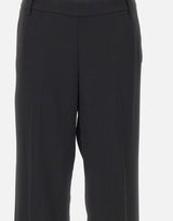 Pantaloni dritti con vita elasticizzata V073322383 001BLK VINCE. 
