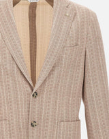 Blazer "Nuvola" riga in jersey misto cotone 4032G2728MC 26327126 MANUEL RITZ 