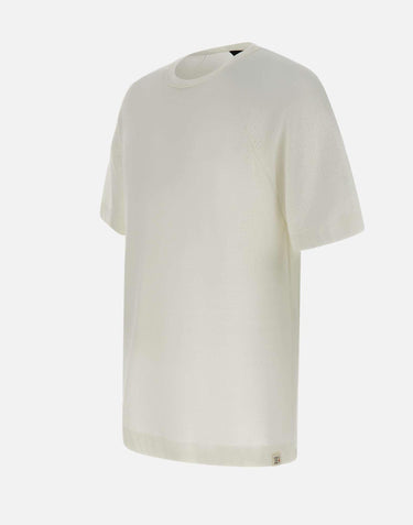 T-shirt "Flak" in tricot cotone e nylon effetto spugna PEU5519 99012254730 PEUTEREY 