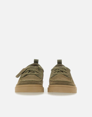 Stringate  "Polden Moc Suede" 180869 OLIVE CLARKS 