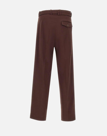 Pantaloni ampi in viscosa BP203 VI029BN DROLE DE MONSIEUR 