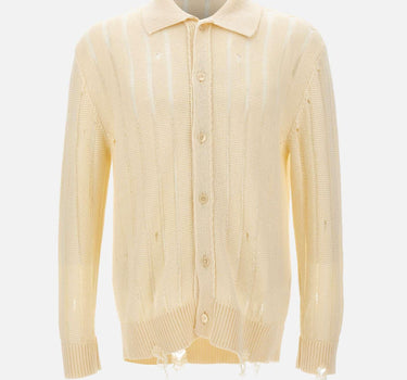 Cardigan in maglia destroyed S6LAMAKP042 015 LANEUS 
