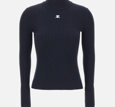 Maglia "Reedition Rib Knit" PERMPU022FI0001 NAVY COURREGES 