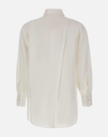 Camicia "Boyfriend" in misto cotone e lino CFWWSI2013 FRUT52958309 WOOLRICH 