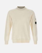 "Merino Wool Felted Crewneck Lens Sweater" 19CMKN198A 110468A103 C.P. COMPANY 