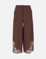 Pantalone in lino con ricami 2613131012200 004 MARELLA 