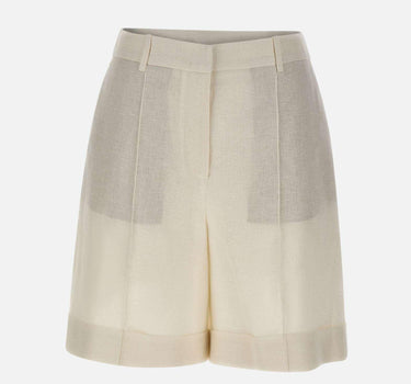 Shorts in misto lino con lurex M80BERI05 TES0M06800 ELEVENTY 