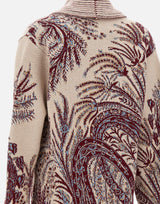 Maxi cardigan in lana e cotone jacquard WRKE0162 AQ165X0801 ETRO 