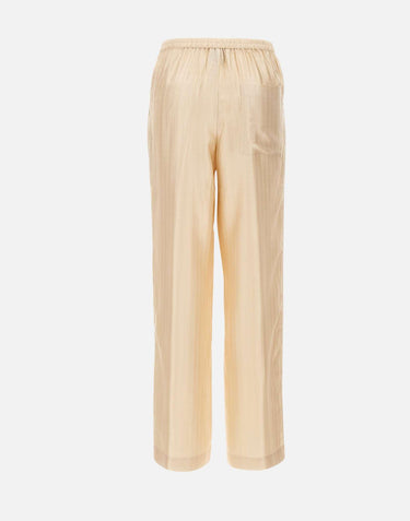 Pantaloni "Kadala" KADALA ECRU LOULOU DE SAISON 