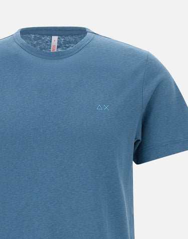 "Jersey linen t-shirt" T35132 80 SUN68 