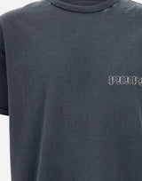 T-shirt "Inside out beauty" in cotone P101JBLI225 BLACK PURPLE BRAND 