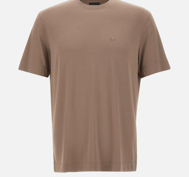 T-shirt in seta e modal EM002996 AF13721U6189 EMPORIO ARMANI 