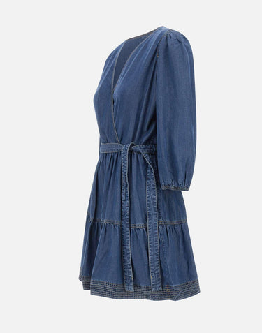 Abito effetto denim 50559071 420 BOSS 