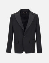 Blazer "Tuxedo" in fresco lana GMP01671 P000096590100 GOLDEN GOOSE 
