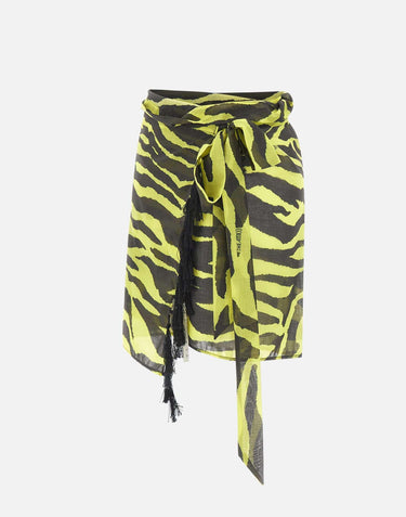 Pareo con stampa zebra 260WCR00139 CCC134PR166 THE ATTICO 