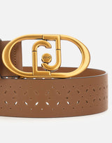 Cintura in pelle traforata AA6233P0416 C3923 LIU-JO 