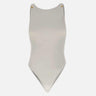 Body in jersey crêpe con dettagli logo BO03462E2 360 ELISABETTA FRANCHI 
