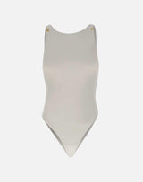 Body in jersey crêpe con dettagli logo BO03462E2 360 ELISABETTA FRANCHI 