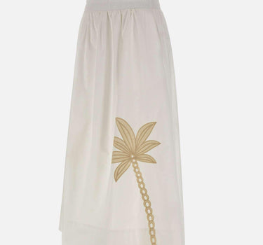 Gonna midi con ricamo SP5NT044 1004 KAOS 