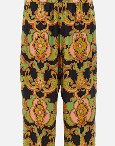 Pantaloni palazzo in seta WREA0014 AKI44X0812 ETRO 