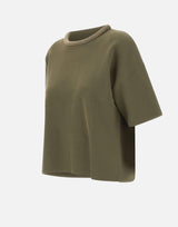 Maglia maniche corte con colletto bombato MF5181MS99E 90512 LIU-JO 