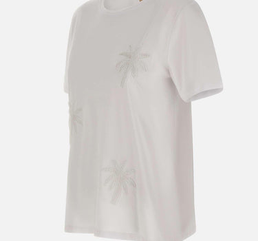 T-shirt con ricami gioiello SPJDK001 1019 KAOS 