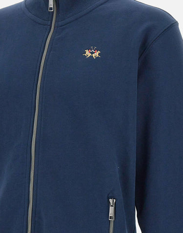 Felpa "Fleece diagonal" in cotone MAF004 FP58007017 LA MARTINA 